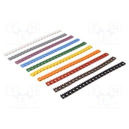 1 pcg x KURANT - PCC-30-0-9/200 - Markers, Marking: 0, 1, 2, 3, 4, 5, 6, 7, 8, 9, 4÷5mm, polyamide