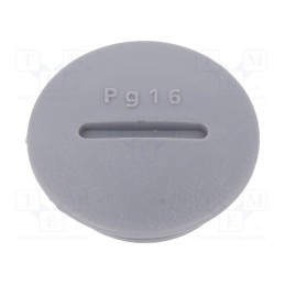 1 pcg x ALPHA WIRE - HPP16 SL080 - Stopper, PG16, polyamide, dark grey, Thread: PG, 6mm, 10pcs.