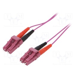 1 pcs x DIGITUS - DK-HD2533-01-4 - Fiber patch cord, OM4, LC/UPC,both sides, 1m, LSZH, purple