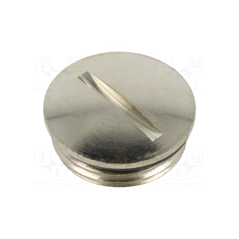1 pcs x ILME - AS M20B - Stopper, M20, 1.5, brass, Plating: nickel, Thread: metric