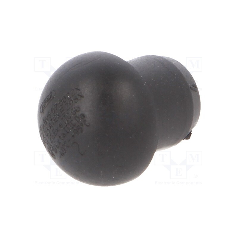 1 pcs x HUMMEL - 1.296.1101.61 - Stopper, PG11, elastomer, black, HSK-V-Ex, Thread: PG, -40÷95°C