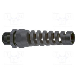 1 pcs x HUMMEL - 1.293.2101.15 - Cable gland, with strain relief, PG21, IP68, polyamide, black