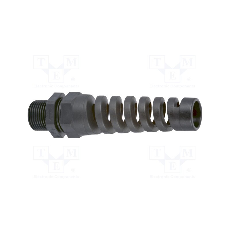 1 pcs x HUMMEL - 1.293.2101.15 - Cable gland, with strain relief, PG21, IP68, polyamide, black