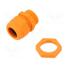 1 pcs x OBO BETTERMANN - V-TEC VM25+ OR - Cable gland, with metric thread, M25, 1.5, IP68, polyamide, orange