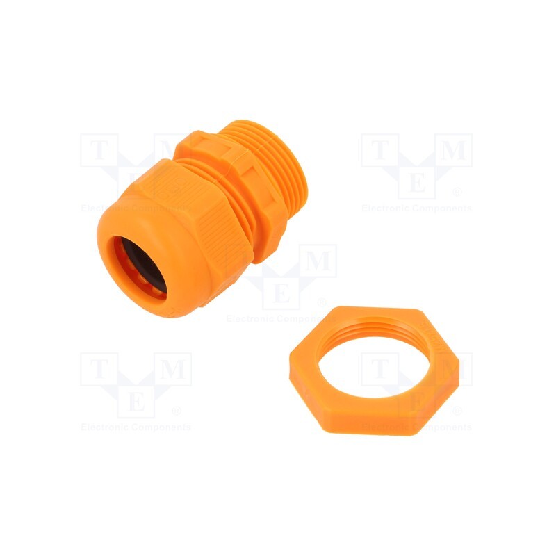 1 pcs x OBO BETTERMANN - V-TEC VM25+ OR - Cable gland, with metric thread, M25, 1.5, IP68, polyamide, orange