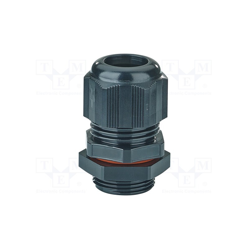 1 pcs x HENSEL - 36001085 - Cable gland, M25, 1.5, IP66, polyamide, black