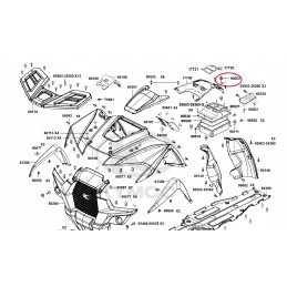 Kymco mxu 550 700 19 cover storage lock