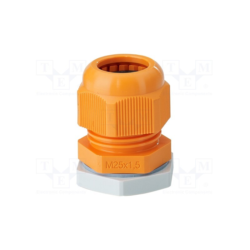 1 pcs x HENSEL - 36001035 - Cable gland, M25, 1.5, IP66, polyamide, orange