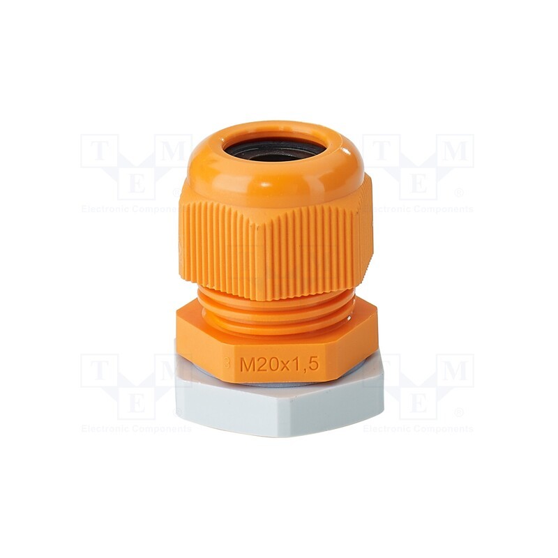 1 pcs x HENSEL - 36001034 - Cable gland, M20, 1.5, IP66, polyamide, orange