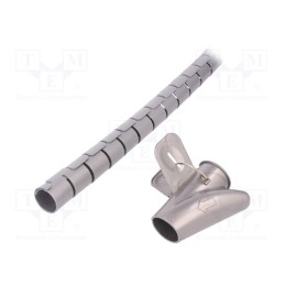 1 pcs x LOGILINK - KAB0013 - Spiral wrapping, ØBundle : 25mm, L: 2.5m, Body: silver