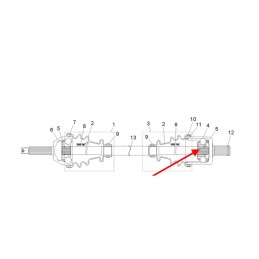 1332542 polosi shaft lock for rgr 570
