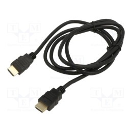 1 pcs x ART - KABH AL-10 - Cable, HDMI 1.4,flat, HDMI plug,both sides, 1.5m, black, 30AWG