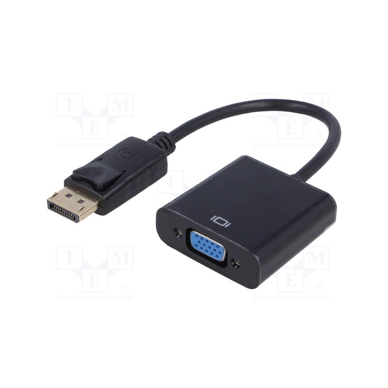 1 pcs x AKYGA - AK-AD-36 - Converter, D-Sub 15pin HD socket,DisplayPort plug, 0.15m, black