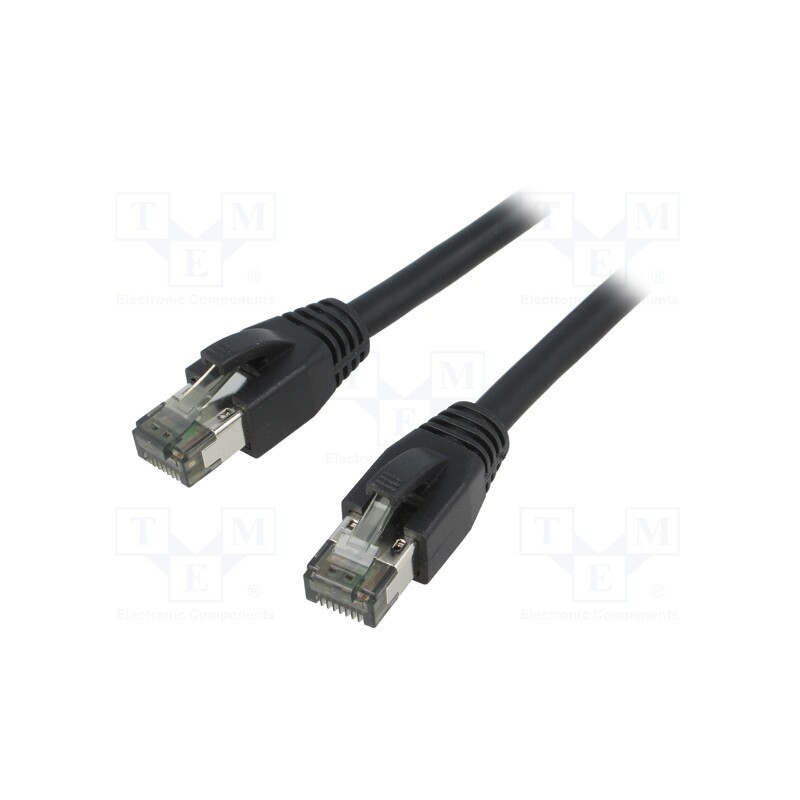 1 pcs x LOGILINK - CQ8033S - Patch cord, S/FTP, Cat 8.1, stranded, Cu, LSZH, black, 1m, 26AWG