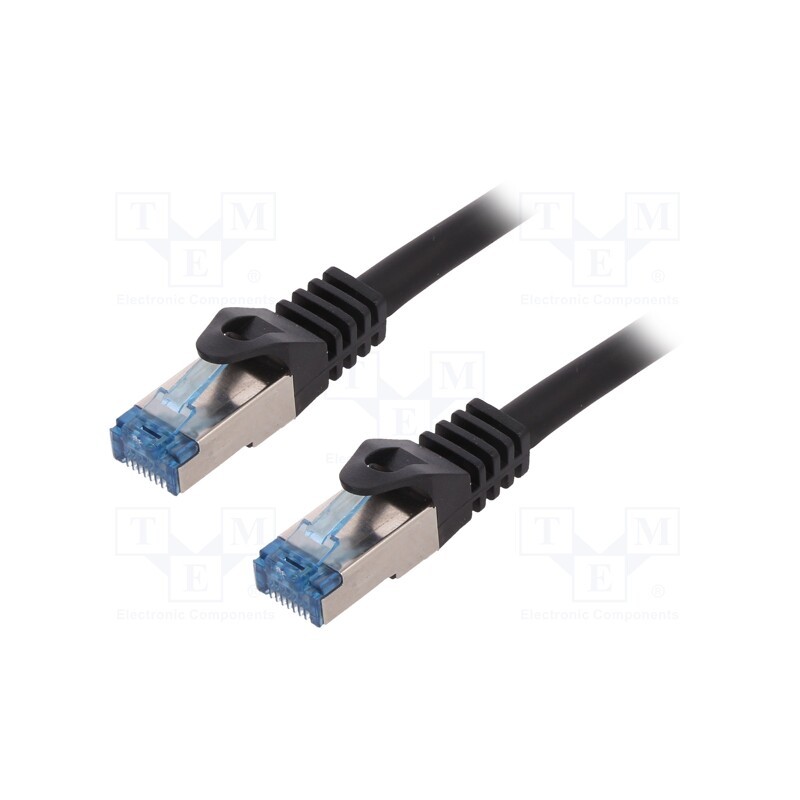 1 pcs x LOGILINK - CQ4013S - Patch cord, S/FTP, 6a, stranded, Cu, LSZH, black, 250mm, 26AWG