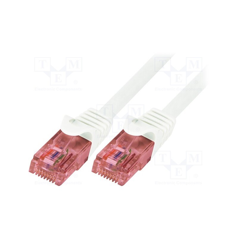 1 pcs x LOGILINK - CQ2051U - Patch cord, U/UTP, 6, stranded, Cu, LSZH, white, 2m, 26AWG