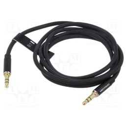 1 pcs x VENTION - BAXBF - Cable, Jack 3.5mm 3pin plug,both sides, 1m, Plating: gold-plated