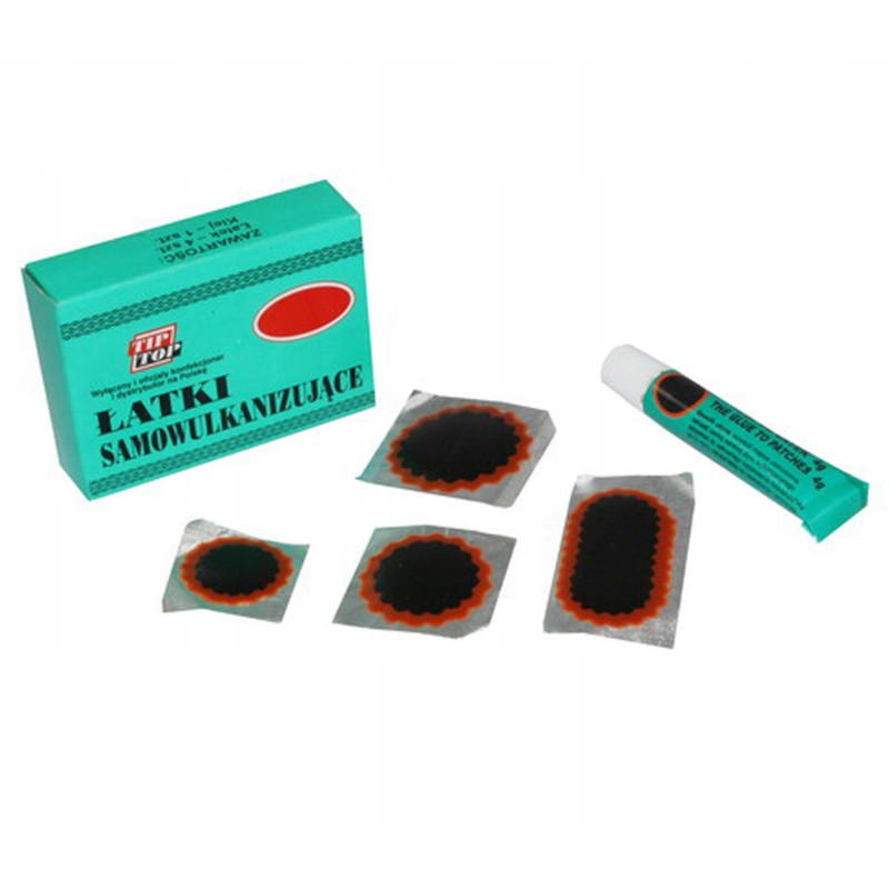 Vulcanizing battens, quick-drying glue for the tube