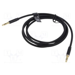 1 pcs x VENTION - BHCBG - Cable, Jack 3.5mm 4pin socket,Jack 3,5mm 4pin plug, 1.5m, black