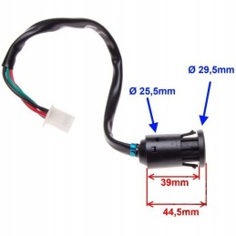 Ignition switch for quad atv, 2 positions, 4 wires, set