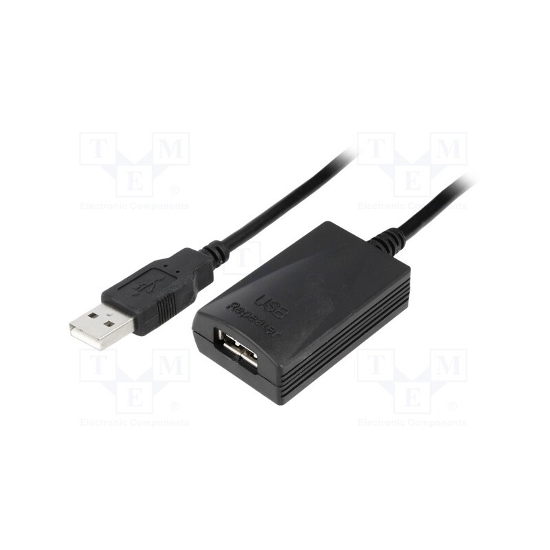 1 pcs x Goobay - 68876 - Repeater USB, USB 2.0, USB A socket,USB A plug, 5m, 480Mbps