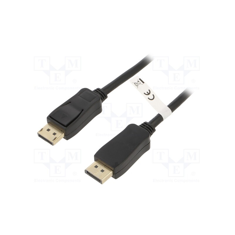 1 pcs x Goobay - 49958 - Cable, DisplayPort 1.2,HDCP 2.2, DisplayPort plug,both sides
