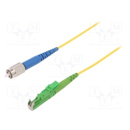 1 pcs x FIBRAIN - G-E2A-FC-S-001.0-SX-D-18-Y - Fiber patch cord, E2/APC,FC/UPC, 1m, Optical fiber: 9/125um, Gold