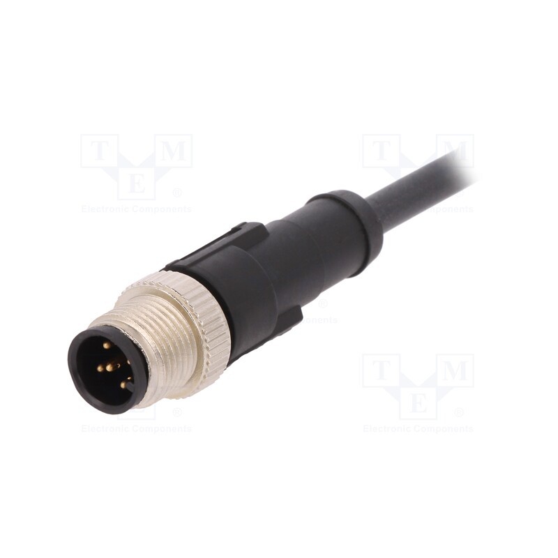 1 pcs x LAPP - AB-C5-M12MS-2,0PUR - Connection lead, M12, PIN: 5, straight, 2m, plug, 60VAC, 4A, -25÷80°C