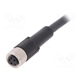 1 pcs x LAPP - AB-C4-2,0PUR-M8FS - Connection lead, M8, PIN: 4, straight, 2m, plug, 60VAC, 4A, -25÷80°C