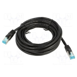 1 pcs x VENTION - VAP-B05-B500 - Patch cord, F/UTP, 5e, stranded, Cu, PVC, black, 5m, 26AWG, shielded
