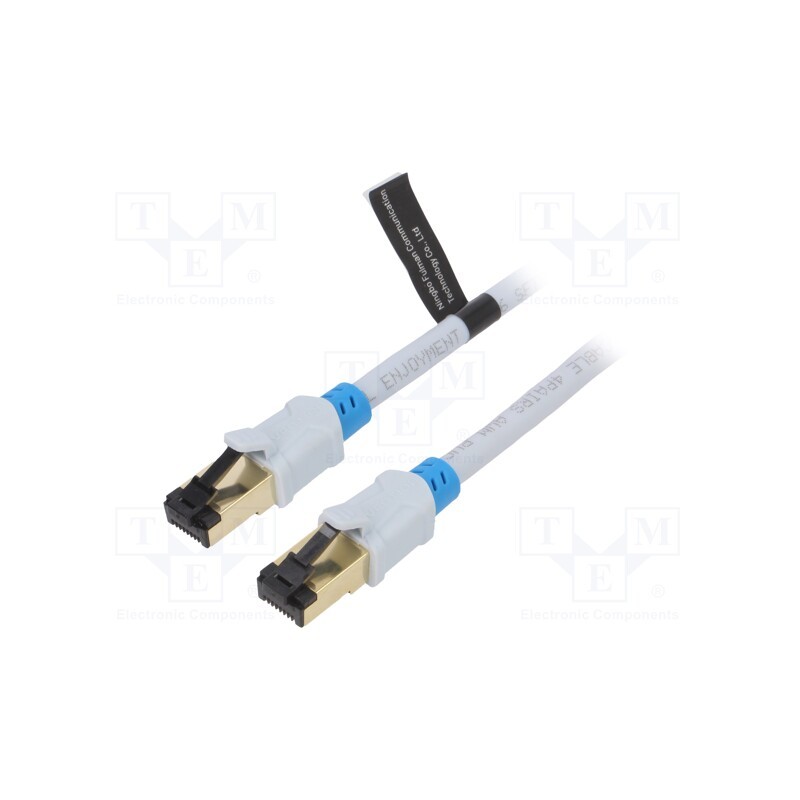 1 pcs x VENTION - VAP-A06-S300 - Patch cord, S/FTP, 6, OFC, PVC, grey, 3m, RJ45 plug,both sides
