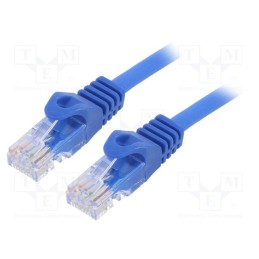 1 pcs x GEMBIRD - PP6U-5M/B - Patch cord, U/UTP, 6, stranded, CCA, PVC, blue, 5m, 26AWG, Cablexpert