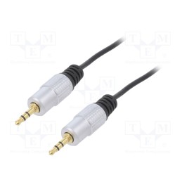 1 pcs x QOLTEC - 52340 - Cable, Jack 3.5mm plug,RCA plug x2, 2m, Plating: gold-plated