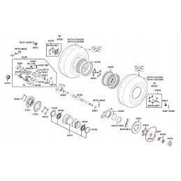 Kymco kxr mxu maxxer 250 300 axle bushing