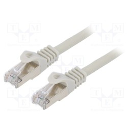 1 pcs x GEMBIRD - PP6A-LSZHCU-10M - Patch cord, S/FTP, 6a, solid, Cu, LSZH, grey, 10m, 27AWG, Cablexpert