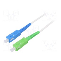 1 pcs x Goobay - 59621 - Fiber patch cord, OS2, SC/APC,SC/UPC, 5m, Optical fiber: 9/125um
