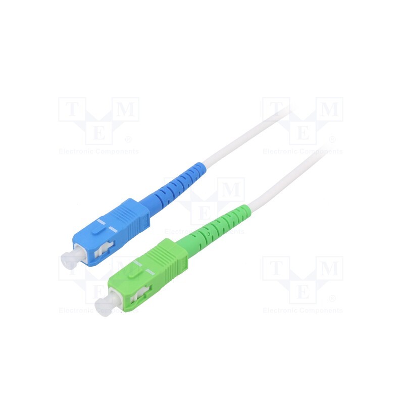1 pcs x Goobay - 59621 - Fiber patch cord, OS2, SC/APC,SC/UPC, 5m, Optical fiber: 9/125um