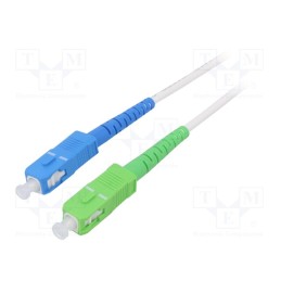 1 pcs x Goobay - 59620 - Fiber patch cord, OS2, SC/APC,SC/UPC, 3m, Optical fiber: 9/125um