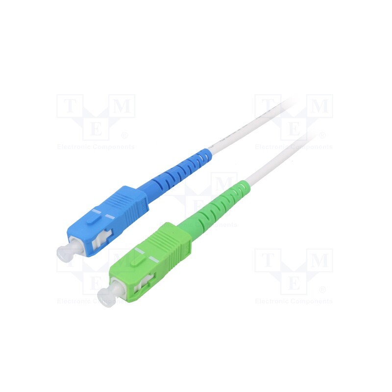 1 pcs x Goobay - 59620 - Fiber patch cord, OS2, SC/APC,SC/UPC, 3m, Optical fiber: 9/125um