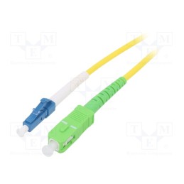 1 pcs x Goobay - 59651 - Fiber patch cord, OS2, LC/UPC,SC/APC, 5m, Optical fiber: 9/125um
