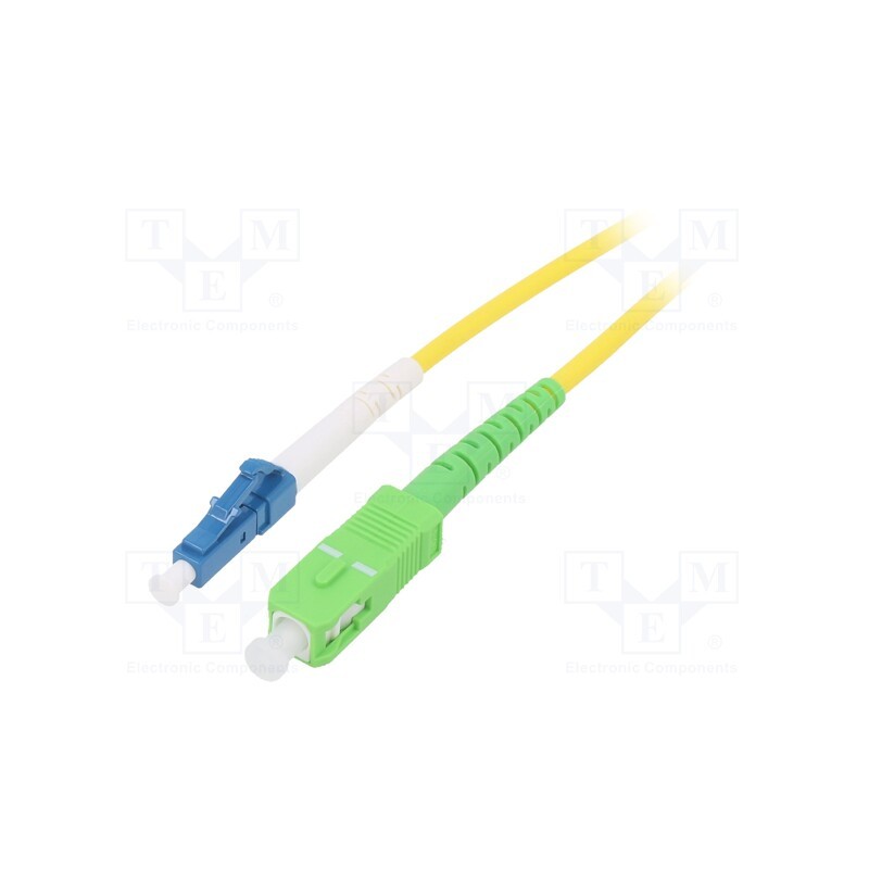 1 pcs x Goobay - 59651 - Fiber patch cord, OS2, LC/UPC,SC/APC, 5m, Optical fiber: 9/125um