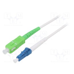 1 pcs x Goobay - 59611 - Fiber patch cord, OS2, LC/UPC,SC/APC, 5m, Optical fiber: 9/125um