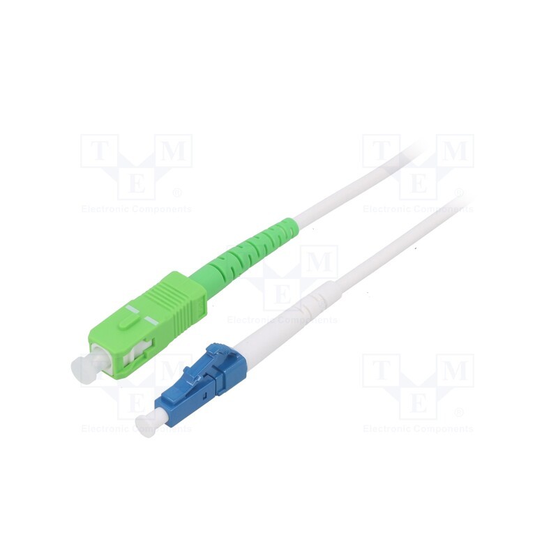 1 pcs x Goobay - 59611 - Fiber patch cord, OS2, LC/UPC,SC/APC, 5m, Optical fiber: 9/125um