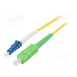 1 pcs x Goobay - 59650 - Fiber patch cord, OS2, LC/UPC,SC/APC, 3m, Optical fiber: 9/125um