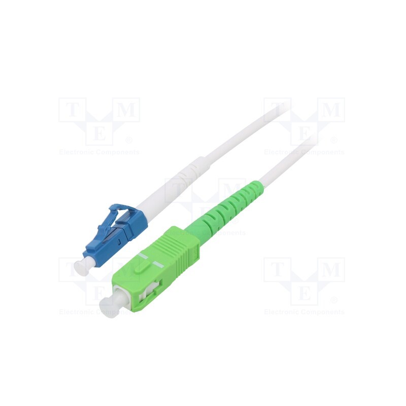 1 pcs x Goobay - 59610 - Fiber patch cord, OS2, LC/UPC,SC/APC, 3m, Optical fiber: 9/125um