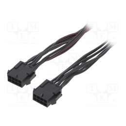 1 pcs x ESPE - KABX-8PMM-L600 - Cable, Micro-Fit 3.0, male-male, PIN: 8, 0.6m, 4A, Insulation: PVC