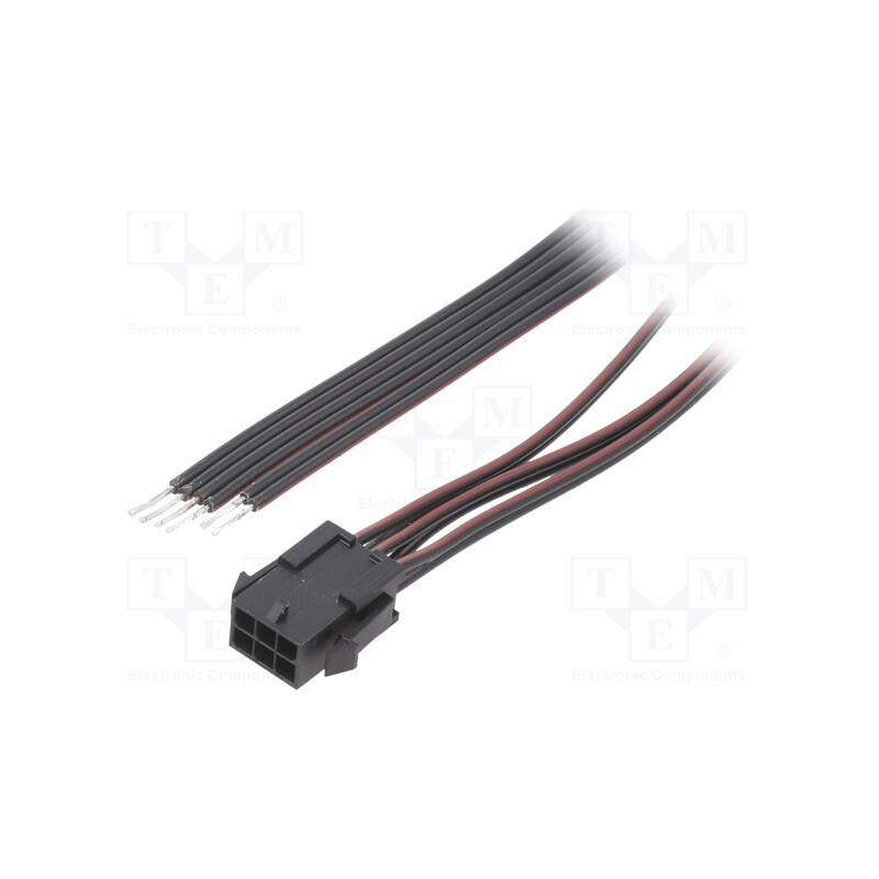 1 pcs x ESPE - KABX-6PMS-L600 - Cable, Micro-Fit 3.0, male,cables, PIN: 6, 0.6m, 4A, Insulation: PVC