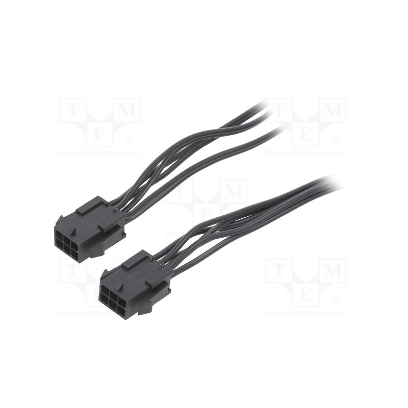 1 pcs x ESPE - KABX-6PMM-L200 - Cable, Micro-Fit 3.0, male-male, PIN: 6, 0.2m, 4A, Insulation: PVC