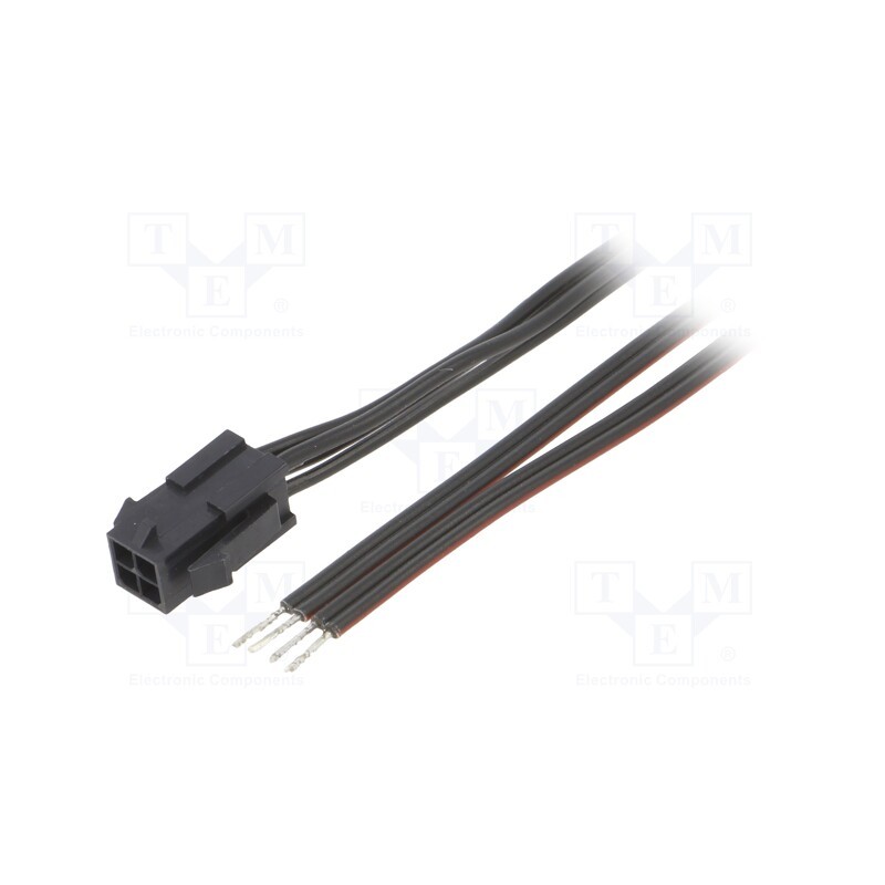 1 pcs x ESPE - KABX-4PMS-L200 - Cable, Micro-Fit 3.0, male,cables, PIN: 4, 0.2m, 4A, Insulation: PVC
