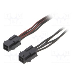 1 pcs x ESPE - KABX-4PMM-L800 - Cable, Micro-Fit 3.0, male-male, PIN: 4, 0.8m, 4A, Insulation: PVC